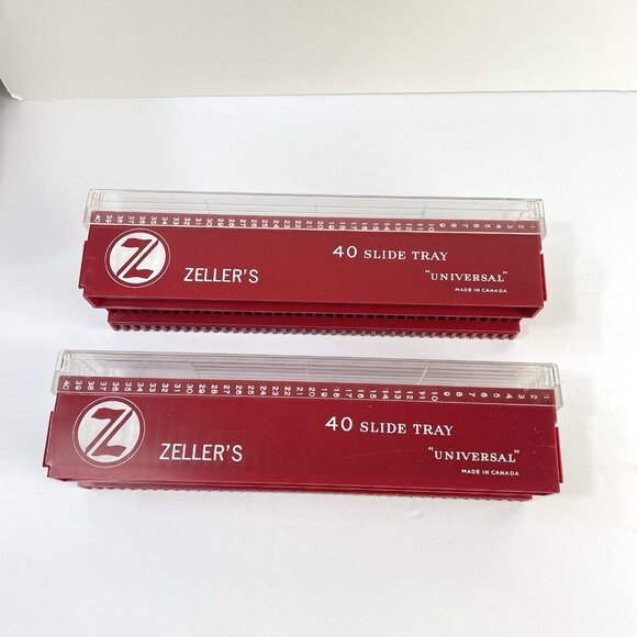 Vintage Organizers ZELLERS Slide Tray Containers for Photos 35mm Organizer - Picture 3 of 11